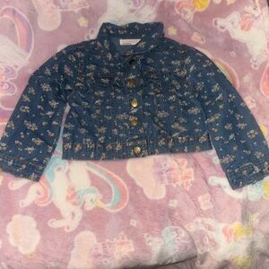 Kids Denim Floral Jean Jacket